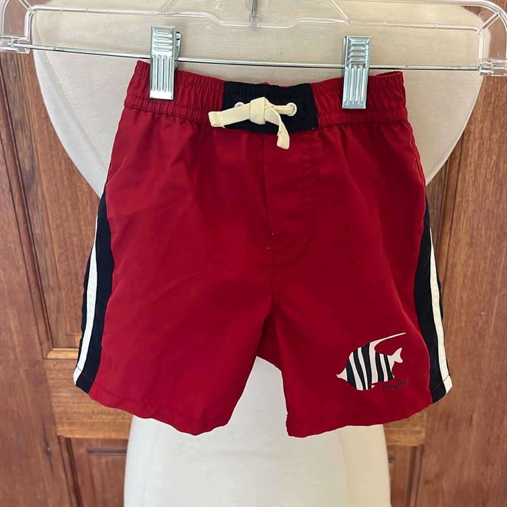 Red Swim Trunks Baby Gap